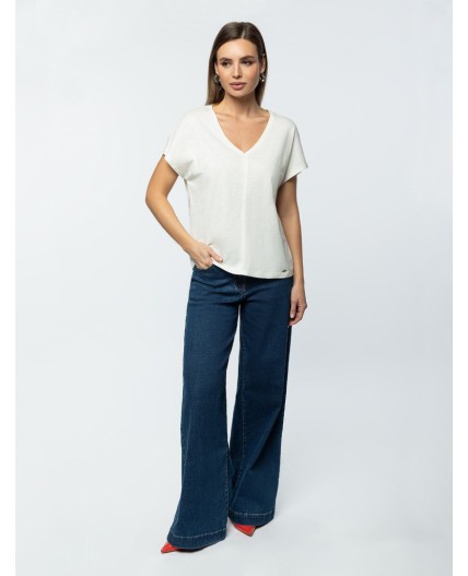 Футболка женская молочный