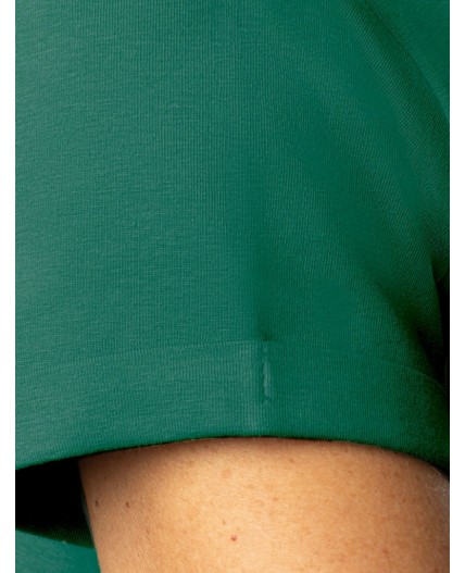 Футболка женская зеленый_пальмы