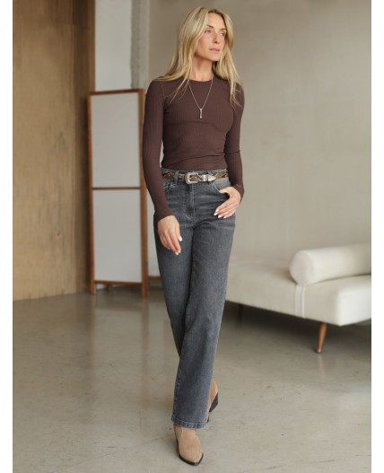 Джинсы женские серый