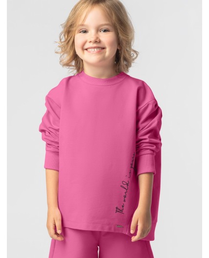 Джемпер для девочки фуксия