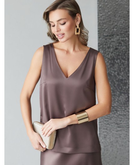 Топ женский кофейный