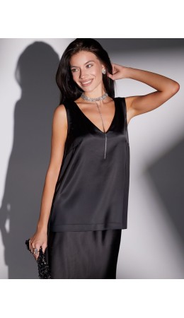 Топ женский черный