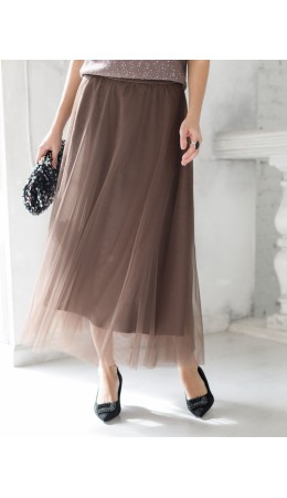 Юбка женская кофейный
