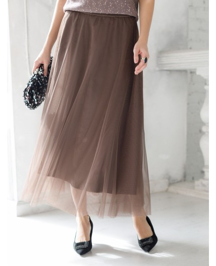 Юбка женская кофейный