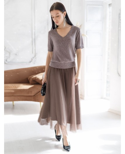 Юбка женская кофейный