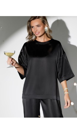 Блузка женская черный