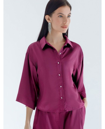 Блузка женская бургунди
