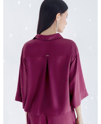 Блузка женская бургунди