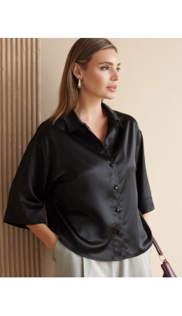 Блузка женская черный