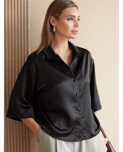 Блузка женская черный