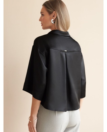 Блузка женская черный