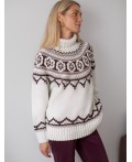 Свитер женский натуральный белый