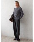 Брюки женские серый меланж