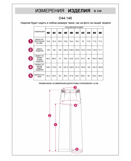 Брюки женские черный