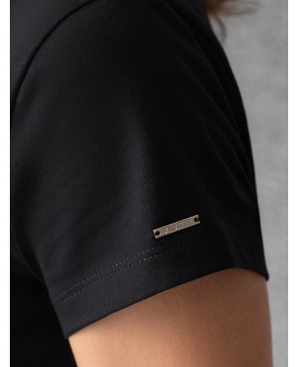 Футболка женская черный_леопард