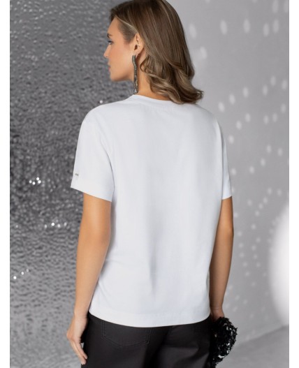 Футболка женская белый_зебра