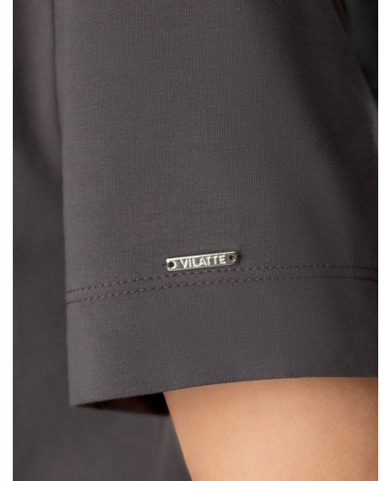 Футболка женская т.серый_зебра