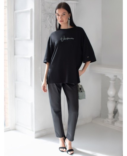 Футболка женская черный_whatever