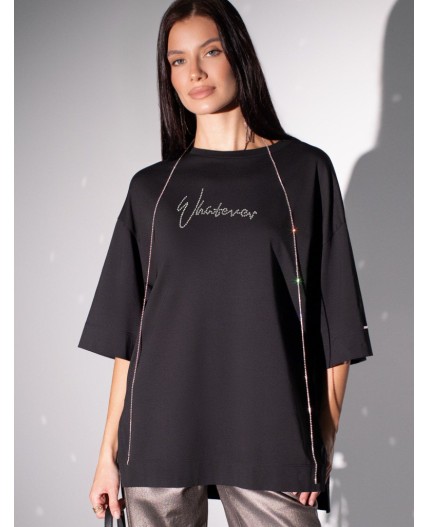 Футболка женская черный_whatever