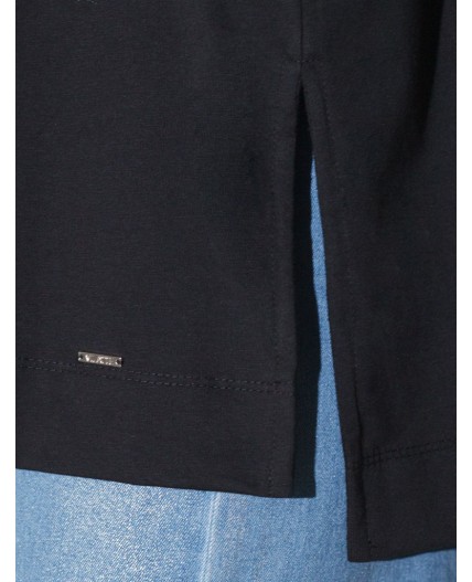 Футболка женская черный_стразы