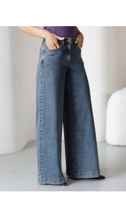 Джинсы женские серо-синий