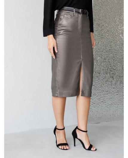 Юбка женская темно-серебряный