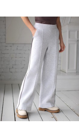 Брюки женские серый меланж