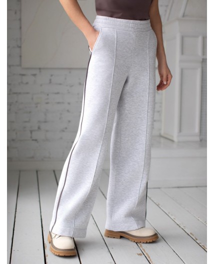 Брюки женские серый меланж