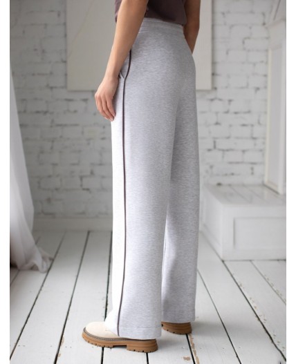 Брюки женские серый меланж