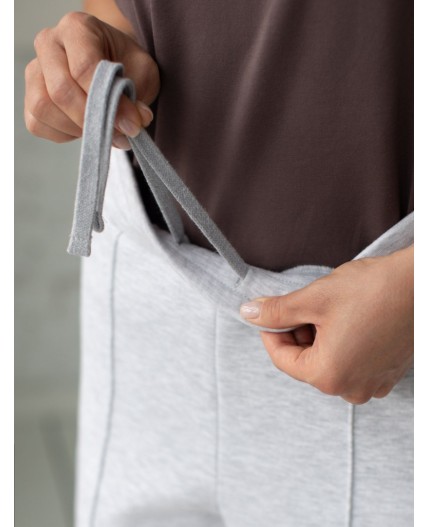 Брюки женские серый меланж