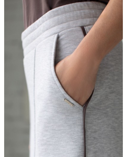 Брюки женские серый меланж