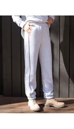 Брюки женские серый меланж