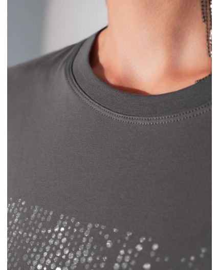 Футболка женская т.серый_дождь