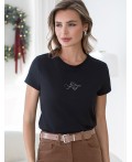 Футболка женская черный_vilatte