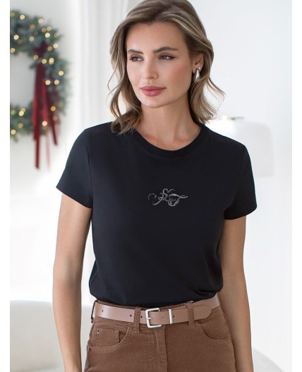 Футболка женская черный_vilatte