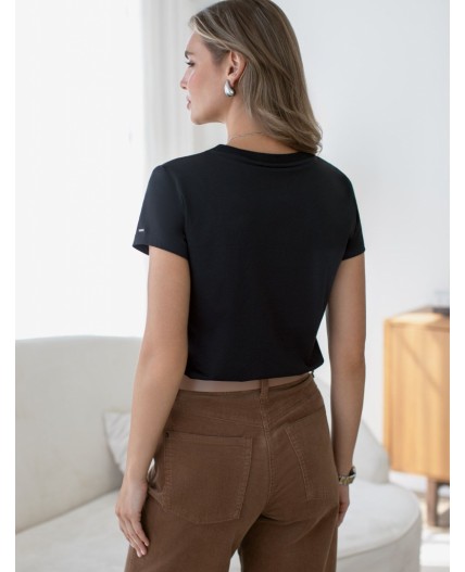 Футболка женская черный_vilatte