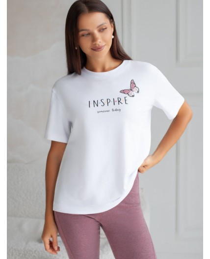 Футболка женская белый_inspire
