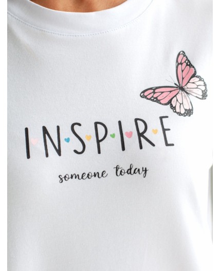 Футболка женская белый_inspire