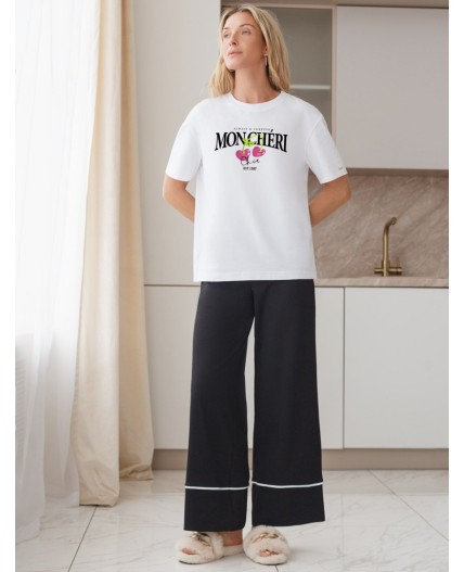 Футболка женская белый_moncheri