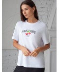 Футболка женская белый_moncheri