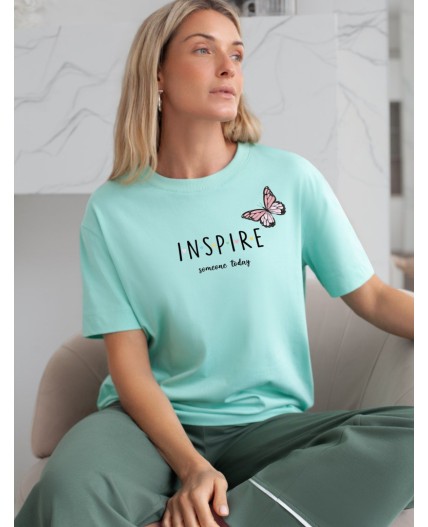Футболка женская мятный_inspire