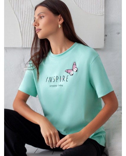 Футболка женская мятный_inspire