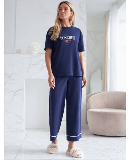 Футболка женская т.синий_moncheri