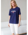 Футболка женская т.синий_moncheri