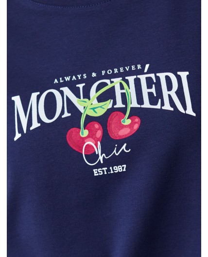 Футболка женская т.синий_moncheri