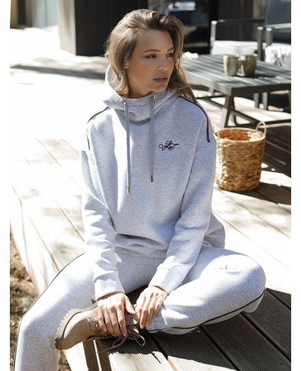 Джемпер женский серый меланж