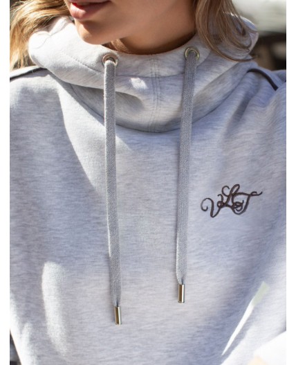 Джемпер женский серый меланж