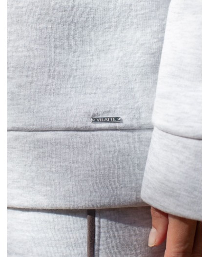 Джемпер женский серый меланж