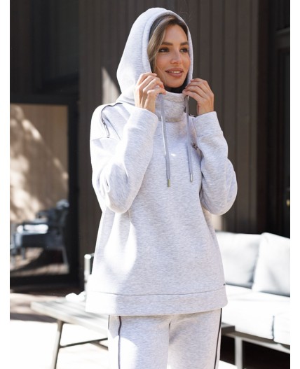 Джемпер женский серый меланж