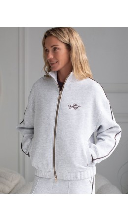 Джемпер женский серый меланж